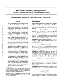 RieszNet and ForestRiesz: Automatic Debiased Machine Learning with
  Neural Nets and Random Forests
