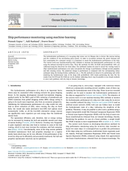 Ship Performance Monitoring using Machine-learning