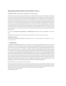Quantifying the Suicidal Tendency on Social Media: A Survey