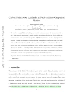 Global sensitivity analysis in probabilistic graphical models