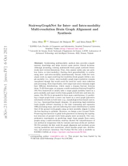StairwayGraphNet for Inter- and Intra-modality Multi-resolution Brain
  Graph Alignment and Synthesis