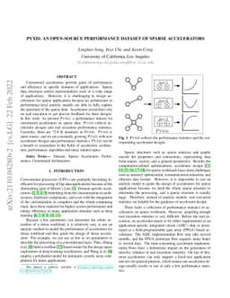 Pyxis: An Open-Source Performance Dataset of Sparse Accelerators