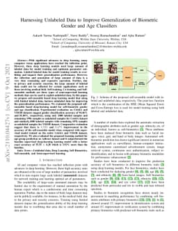 Harnessing Unlabeled Data to Improve Generalization of Biometric Gender
  and Age Classifiers
