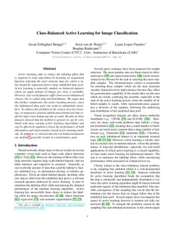 Class-Balanced Active Learning for Image Classification