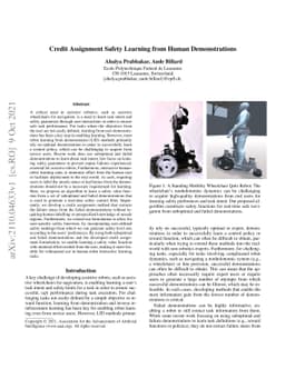 Credit Assignment Safety Learning from Human Demonstrations