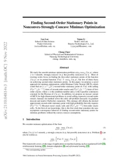 Finding Second-Order Stationary Points in Nonconvex-Strongly-Concave
  Minimax Optimization