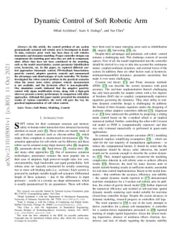 Dynamic Control of Soft Robotic Arm