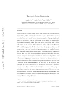 Two-level Group Convolution