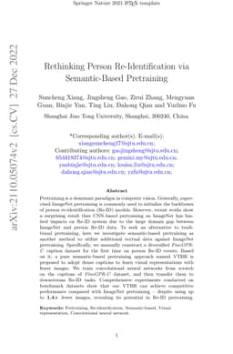 Rethinking Person Re-Identification via Semantic-Based Pretraining