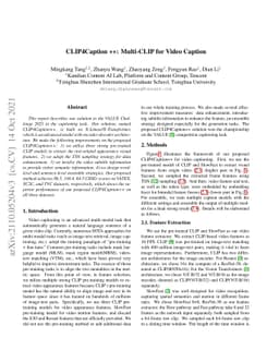 CLIP4Caption ++: Multi-CLIP for Video Caption