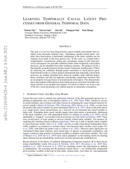 Learning Temporally Causal Latent Processes from General Temporal Data