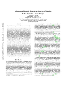 Information Theoretic Structured Generative Modeling