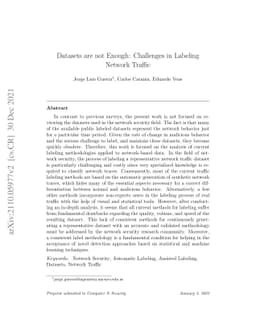 Datasets are not Enough: Challenges in Labeling Network Traffic