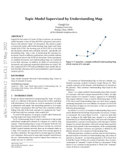 Topic Model Supervised by Understanding Map