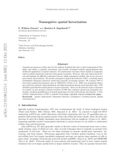 Nonnegative spatial factorization