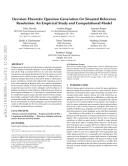 Decision-Theoretic Question Generation for Situated Reference
  Resolution: An Empirical Study and Computational Model