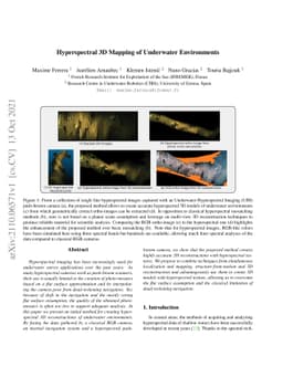 Hyperspectral 3D Mapping of Underwater Environments