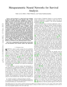 Metaparametric Neural Networks for Survival Analysis