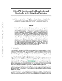 SGoLAM: Simultaneous Goal Localization and Mapping for Multi-Object Goal
  Navigation