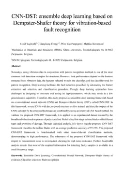 CNN-DST: ensemble deep learning based on Dempster-Shafer theory for
  vibration-based fault recognition