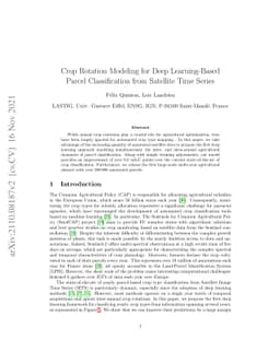 Crop Rotation Modeling for Deep Learning-Based Parcel Classification
  from Satellite Time Series