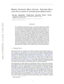 Model-Agnostic Meta-Attack: Towards Reliable Evaluation of Adversarial
  Robustness