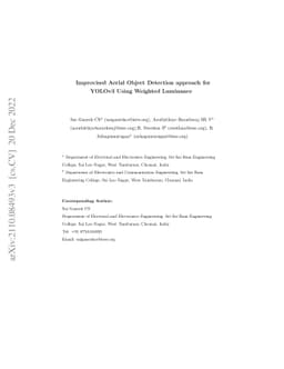 Improvised Aerial Object Detection approach for YOLOv3 Using Weighted
  Luminance