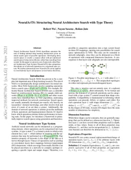 NeuralArTS: Structuring Neural Architecture Search with Type Theory