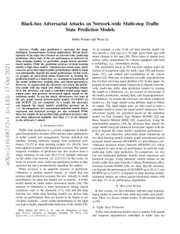 Black-box Adversarial Attacks on Network-wide Multi-step Traffic State
  Prediction Models