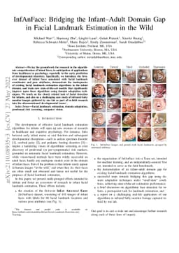InfAnFace: Bridging the infant-adult domain gap in facial landmark
  estimation in the wild