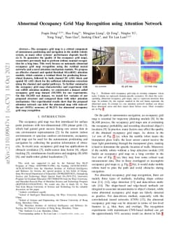 Abnormal Occupancy Grid Map Recognition using Attention Network