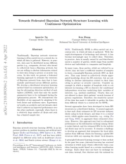 Towards Federated Bayesian Network Structure Learning with Continuous
  Optimization