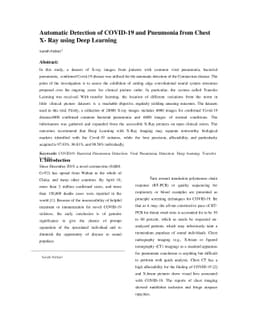 Automatic Detection of COVID-19 and Pneumonia from Chest X-Ray using
  Deep Learning