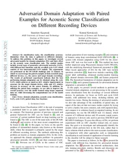 Adversarial Domain Adaptation with Paired Examples for Acoustic Scene
  Classification on Different Recording Devices