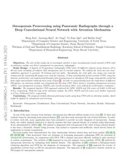 Osteoporosis Prescreening using Panoramic Radiographs through a Deep
  Convolutional Neural Network with Attention Mechanism