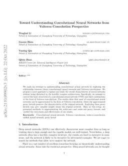 Toward Understanding Convolutional Neural Networks from Volterra
  Convolution Perspective