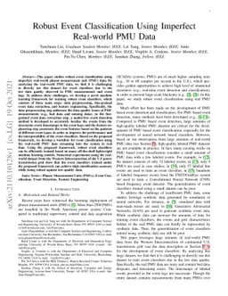 Robust Event Classification Using Imperfect Real-world PMU Data