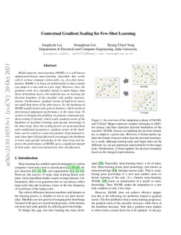 Contextual Gradient Scaling for Few-Shot Learning