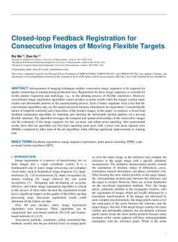 Closed-loop Feedback Registration for Consecutive Images of Moving
  Flexible Targets