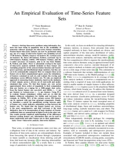 An Empirical Evaluation of Time-Series Feature Sets