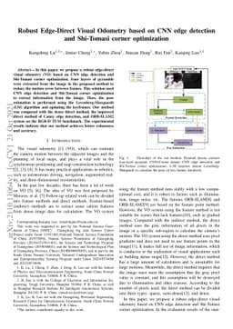 Robust Edge-Direct Visual Odometry based on CNN edge detection and
  Shi-Tomasi corner optimization