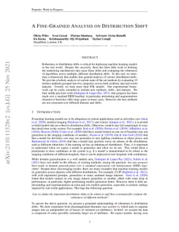 A Fine-Grained Analysis on Distribution Shift