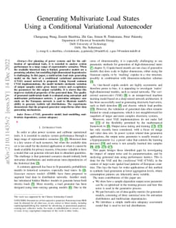 Generating Multivariate Load States Using a Conditional Variational
  Autoencoder