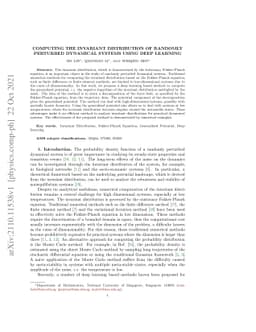 Computing the Invariant Distribution of Randomly Perturbed Dynamical
  Systems Using Deep Learning