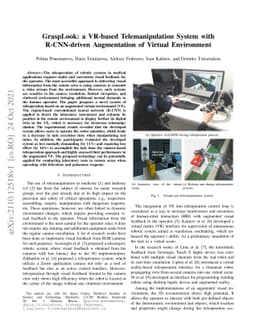 GraspLook: a VR-based Telemanipulation System with R-CNN-driven
  Augmentation of Virtual Environment