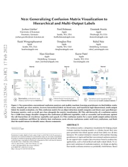 Neo: Generalizing Confusion Matrix Visualization to Hierarchical and
  Multi-Output Labels