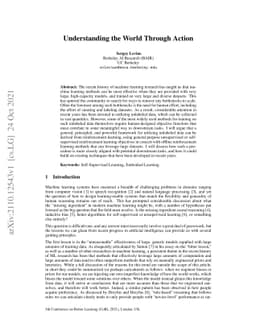 Understanding the World Through Action