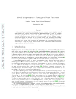 Local Independence Testing for Point Processes