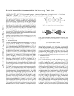 Latent-Insensitive autoencoders for Anomaly Detection