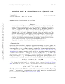 Sinusoidal Flow: A Fast Invertible Autoregressive Flow